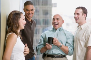 Optimity encourage co-workers to have productive breaks and to laugh together.
